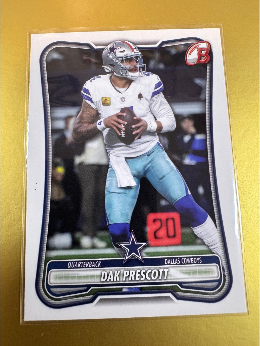 2026 Bowman Dak Prescott Dallas Cowboys Card